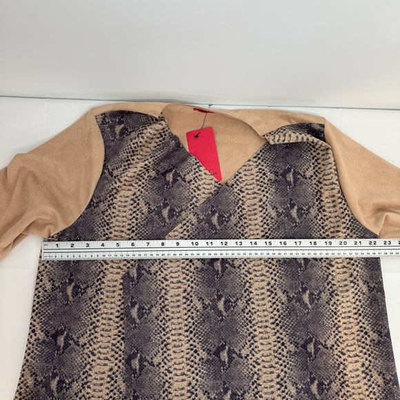 NWT Saint Gil Paris Womens Open Front Duster Coat Women’s XL Tan Side Slits - Picture 7 of 11